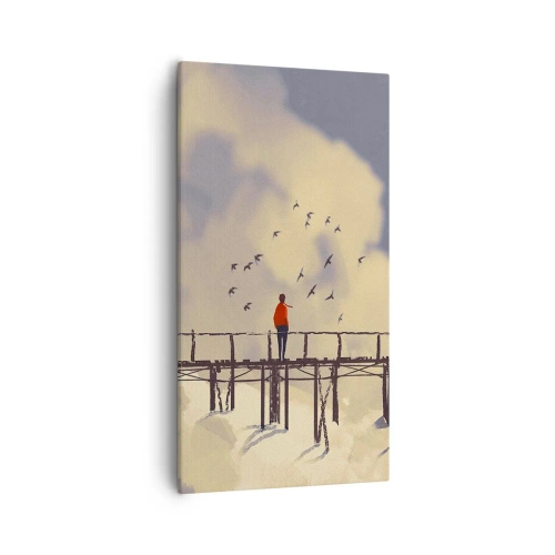 Vászonkép - Kék vágy - 55x100 cm