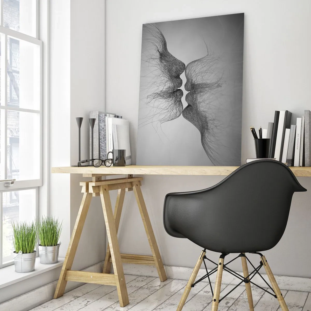Üveg kép - A szél csókja - 50x70 cm