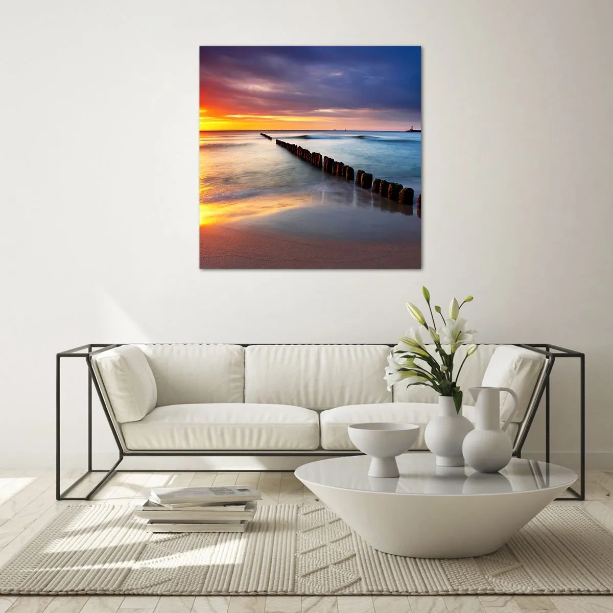 Üveg kép - Halgasd a csendet - 30x30 cm