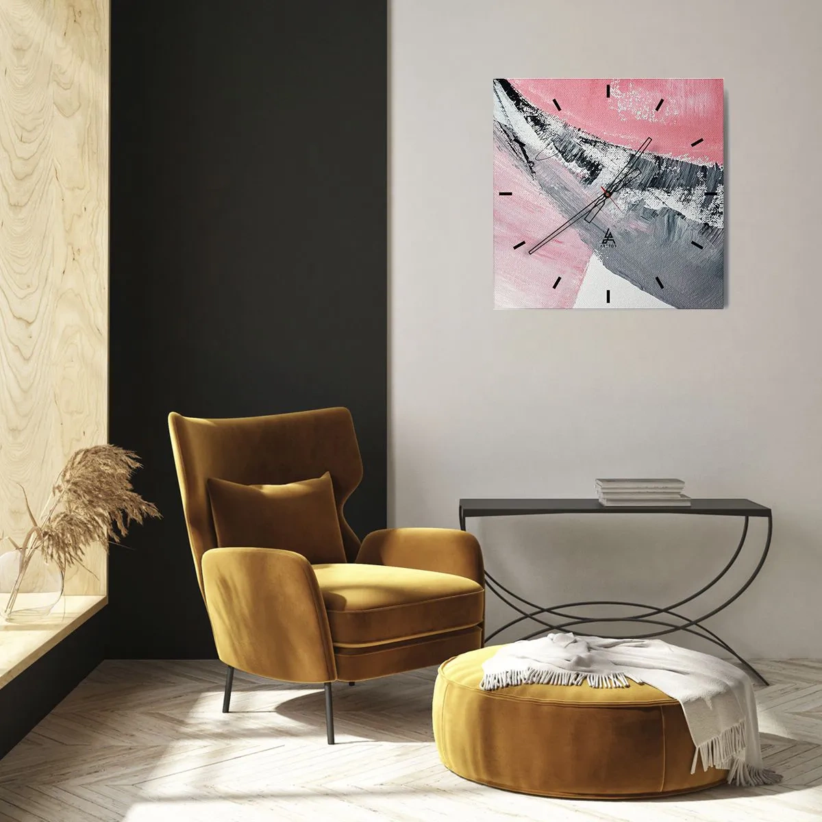 Falióra, Óra - Hozzáillő kompozíció - 40x40 cm