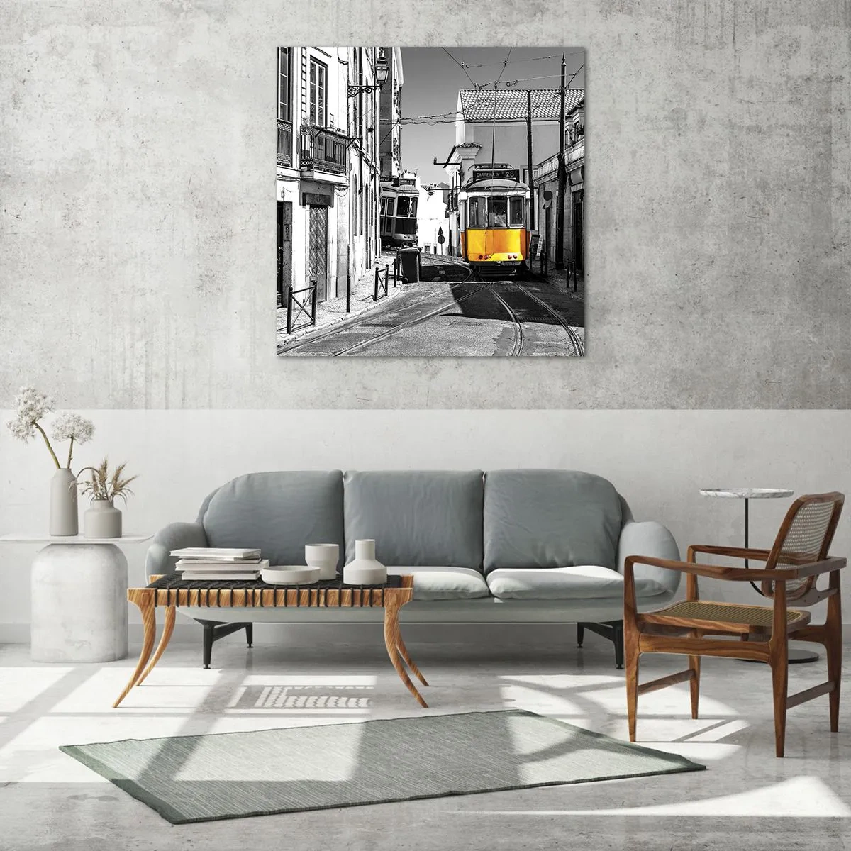 Üveg kép - Lisszabon szelleme - 70x70 cm