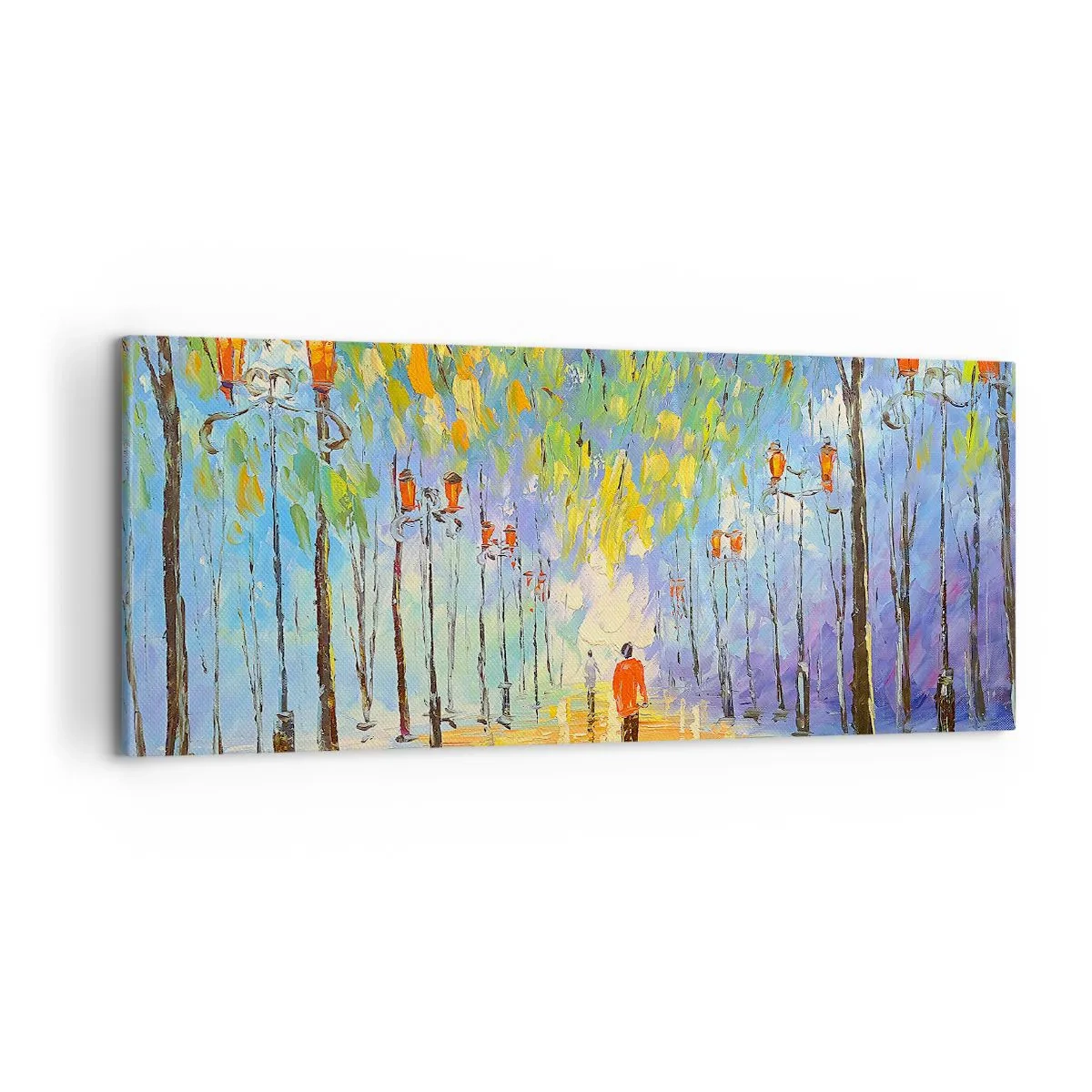 Vászonkép - Eső éjszakai dala - 100x40 cm