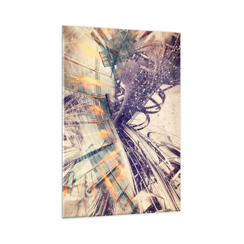 Üveg kép - Nagy rohanásban - 80x120 cm