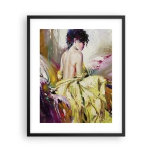 Poszter fehér keretben - Az ajkak és a csésze pereme között - 40x50 cm