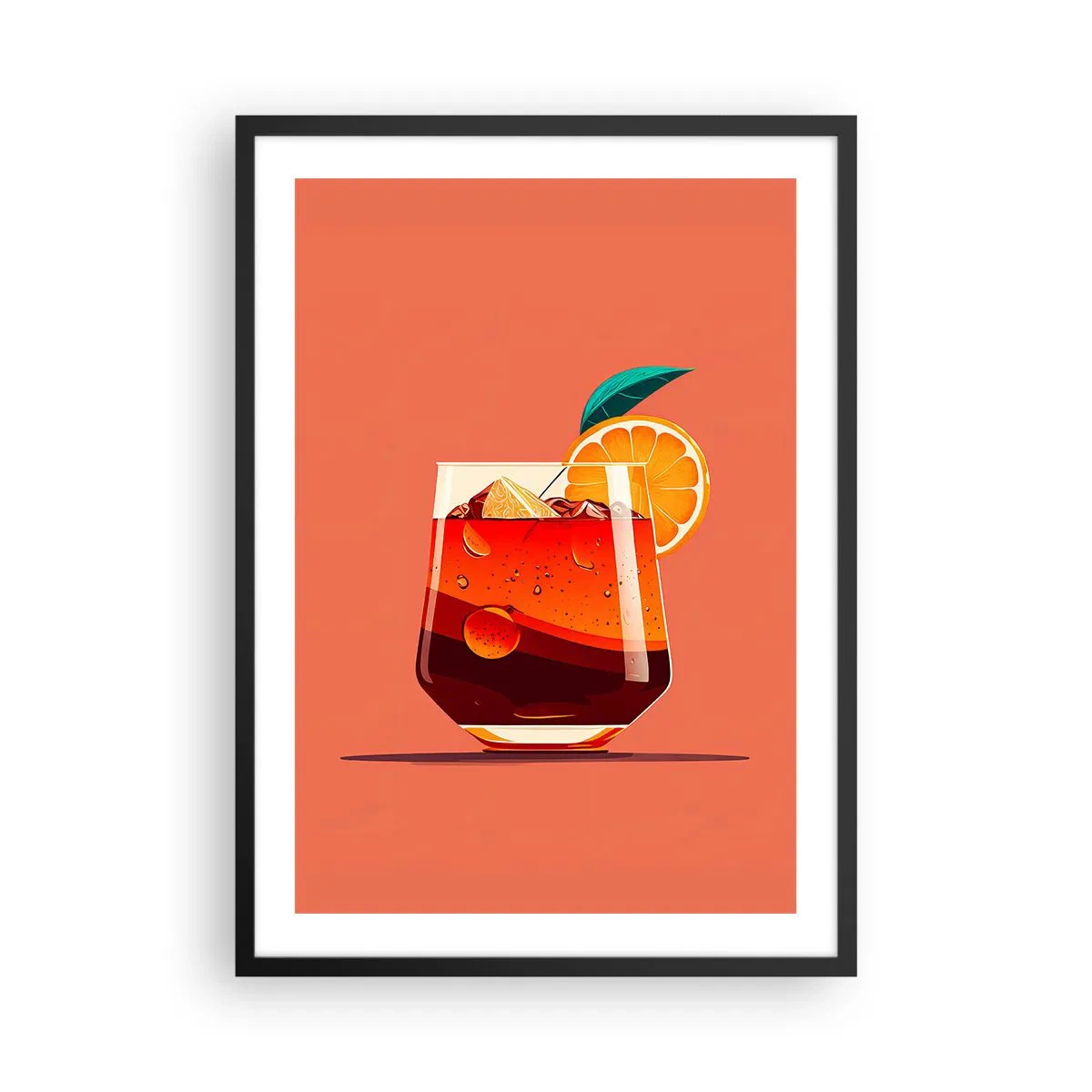 Poszter fehér keretben - Nyári felfrissülés - 50x70 cm