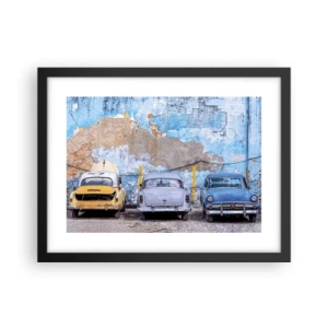 Poszter fehér keretben - Veteránok találkozása - 40x30 cm