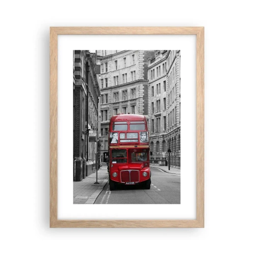 Poszter világos tölgy keretben - A mindennapi életnek nem kell szürkének lennie - 30x40 cm