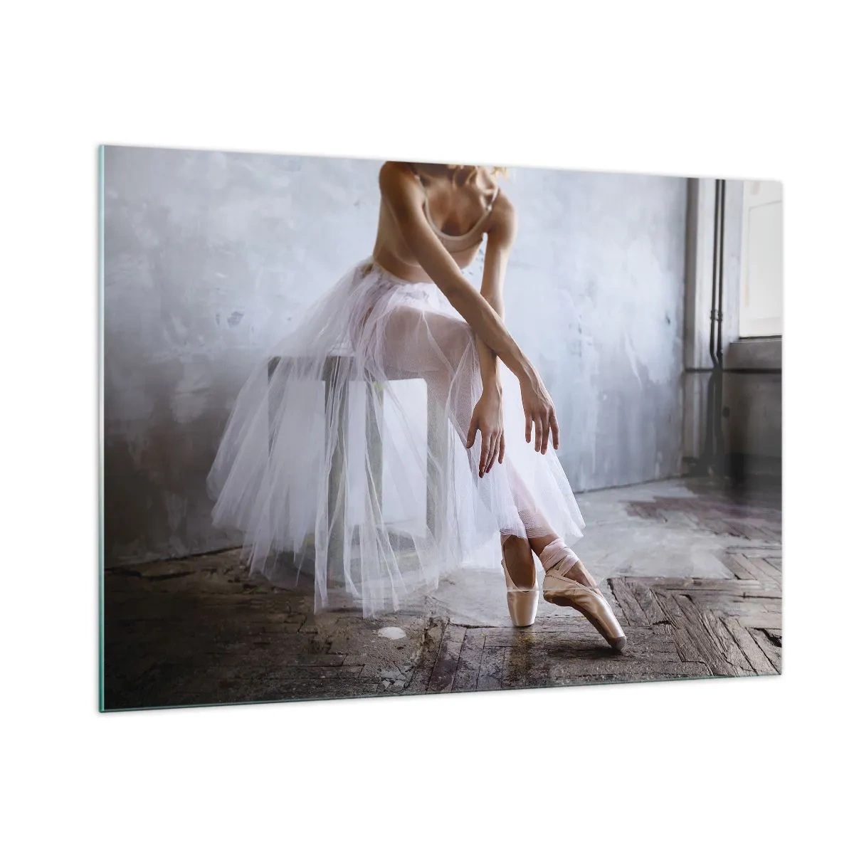 Üveg kép - Mielőtt a rámpa fényei kigyúlnak - 100x70 cm