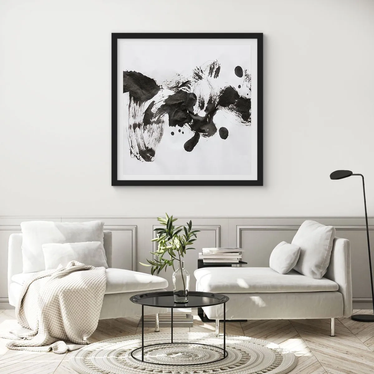 Poszter fehér keretben - Módszer az őrületben? - 60x60 cm