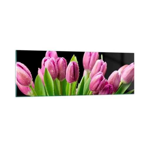 Üveg kép - Lila tavaszi öröm - 90x30 cm