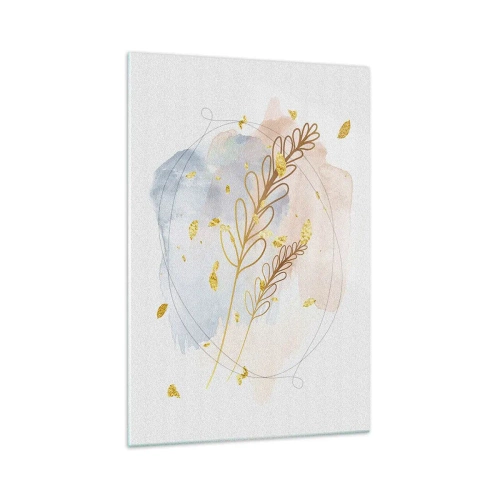 Üveg kép - Aranyszínű fuvallat - 70x100 cm