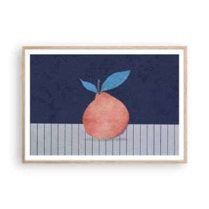 Poszter világos tölgy keretben - Domborúság és sík - 100x70 cm