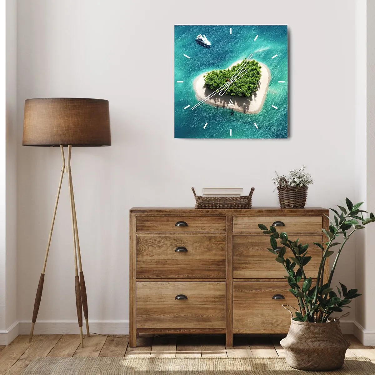 Falióra, Óra - Szeretem a nyarat - 30x30 cm