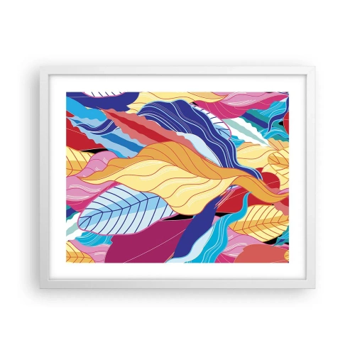 Poszter fekete keretben - Színes rendetlenség - 50x40 cm