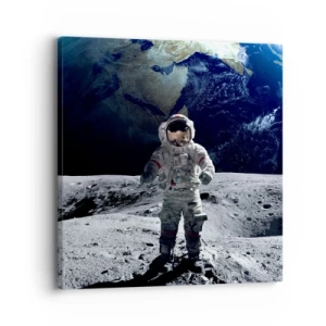 Vászonkép - Üdvözlet a Holdról - 30x30 cm