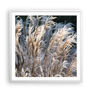 Poszter fekete keretben - Zúzmarába öltözött - 60x60 cm