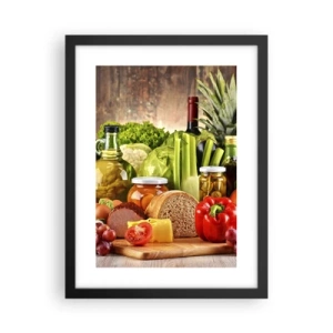 Poszter fehér keretben - Füstölt, sült és pácolt - 30x40 cm