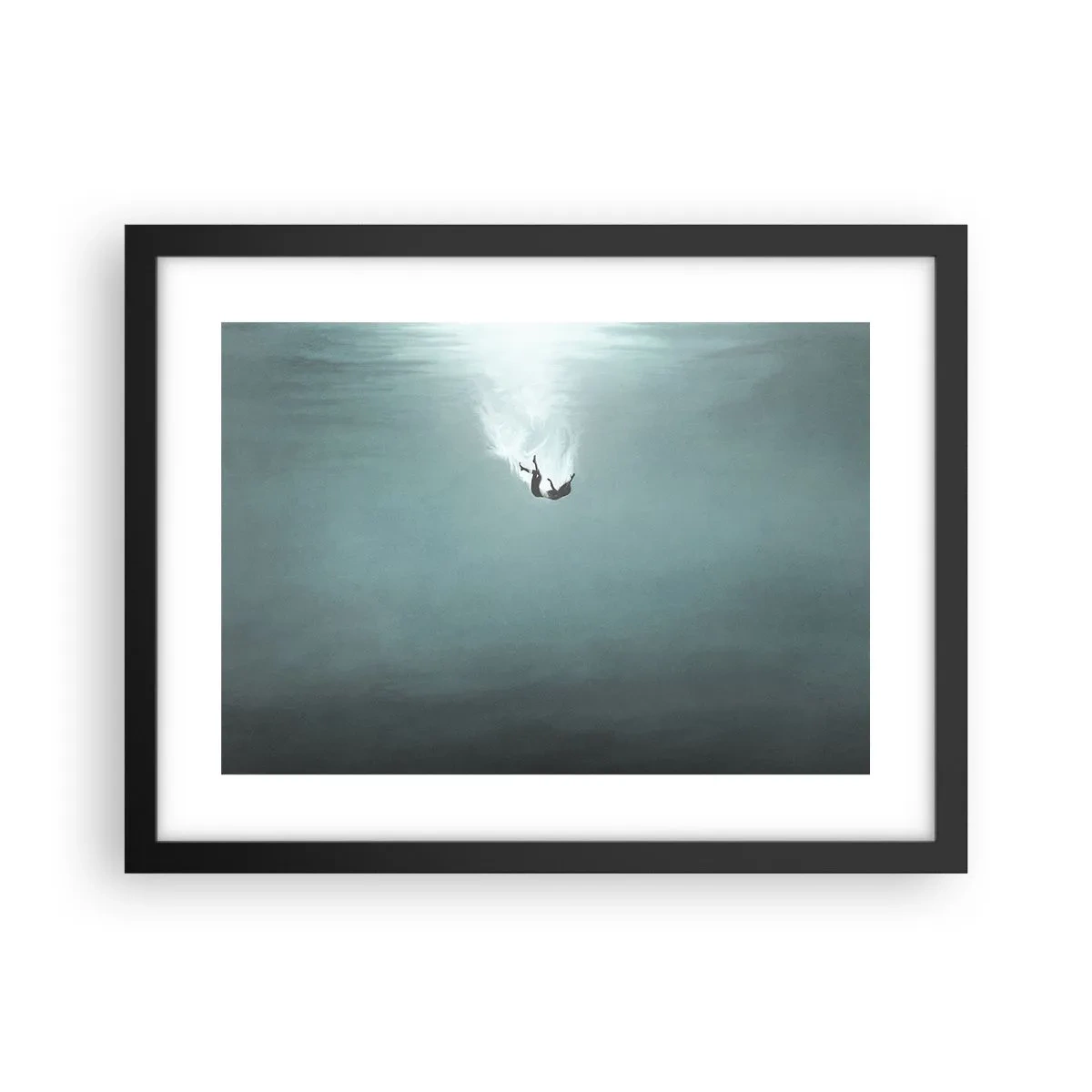 Poszter fehér keretben - Az óceán ölelésében - 40x30 cm