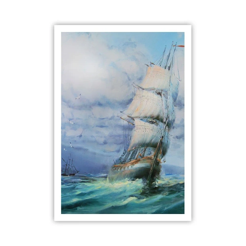 Poszter - Segítő szeleket kívánunk - 70x100 cm