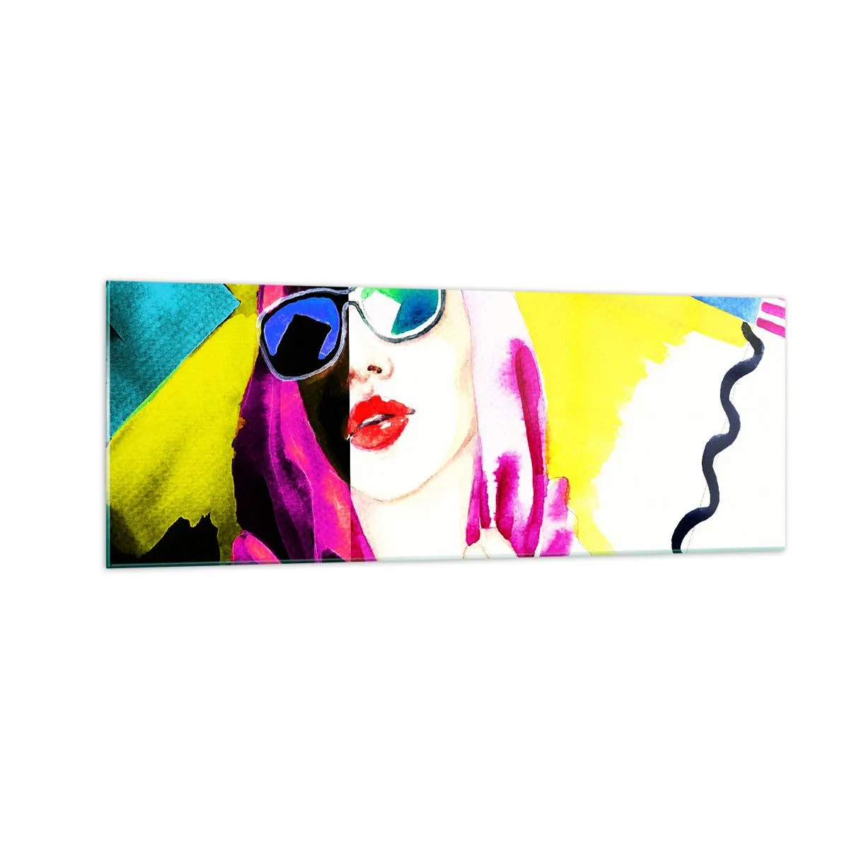 Üveg kép - Nem vagyok fehér és nem vagyok fekete - 140x50 cm