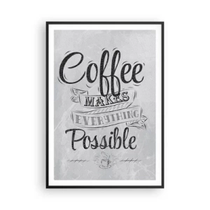 Poszter fehér keretben - Hogy nem lehet szeretni a kávét - 70x100 cm