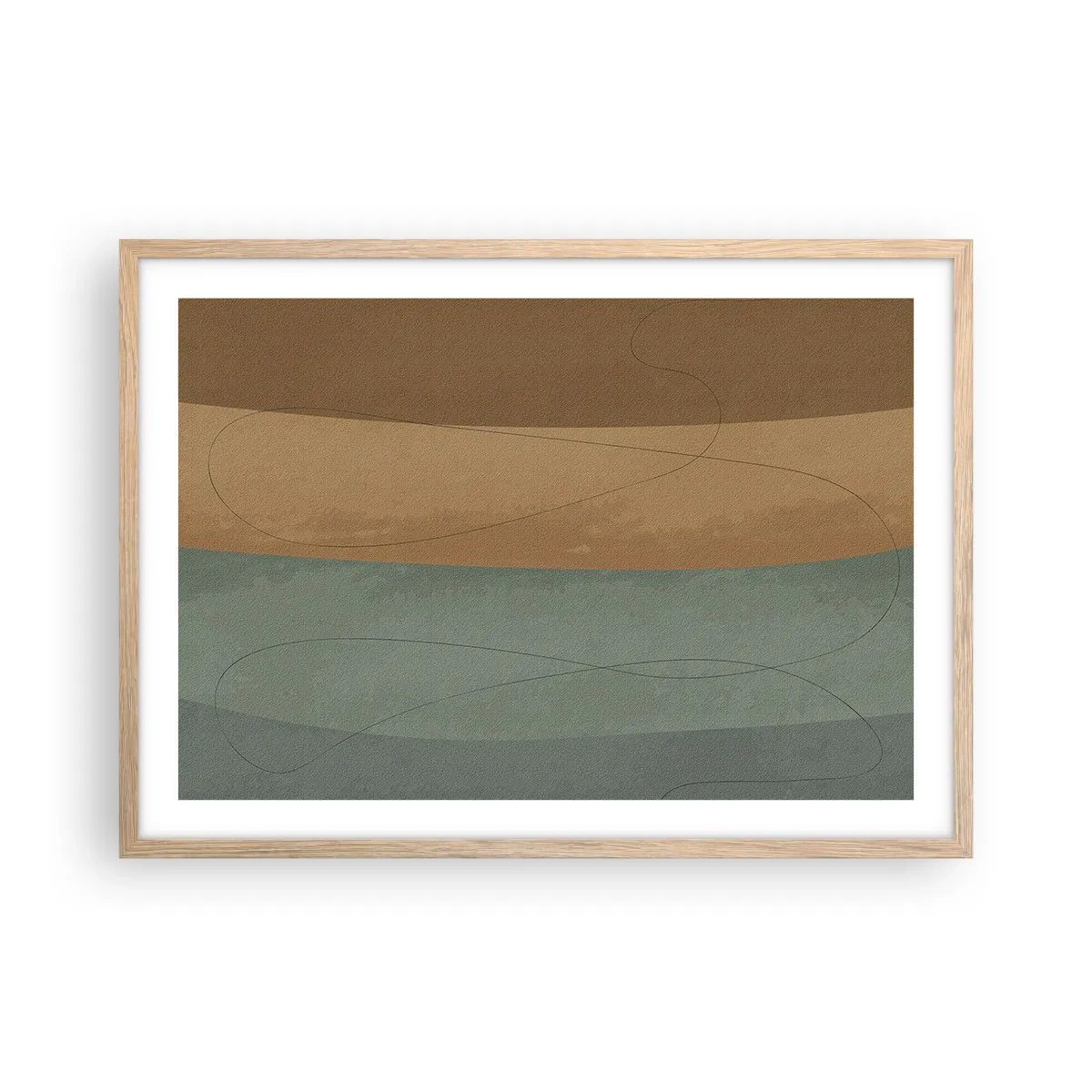 Poszter világos tölgy keretben - Vízszintes kompozíció - 70x50 cm