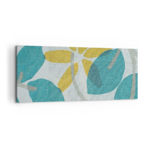 Vászonkép - Azúrkék levelek között - 120x50 cm