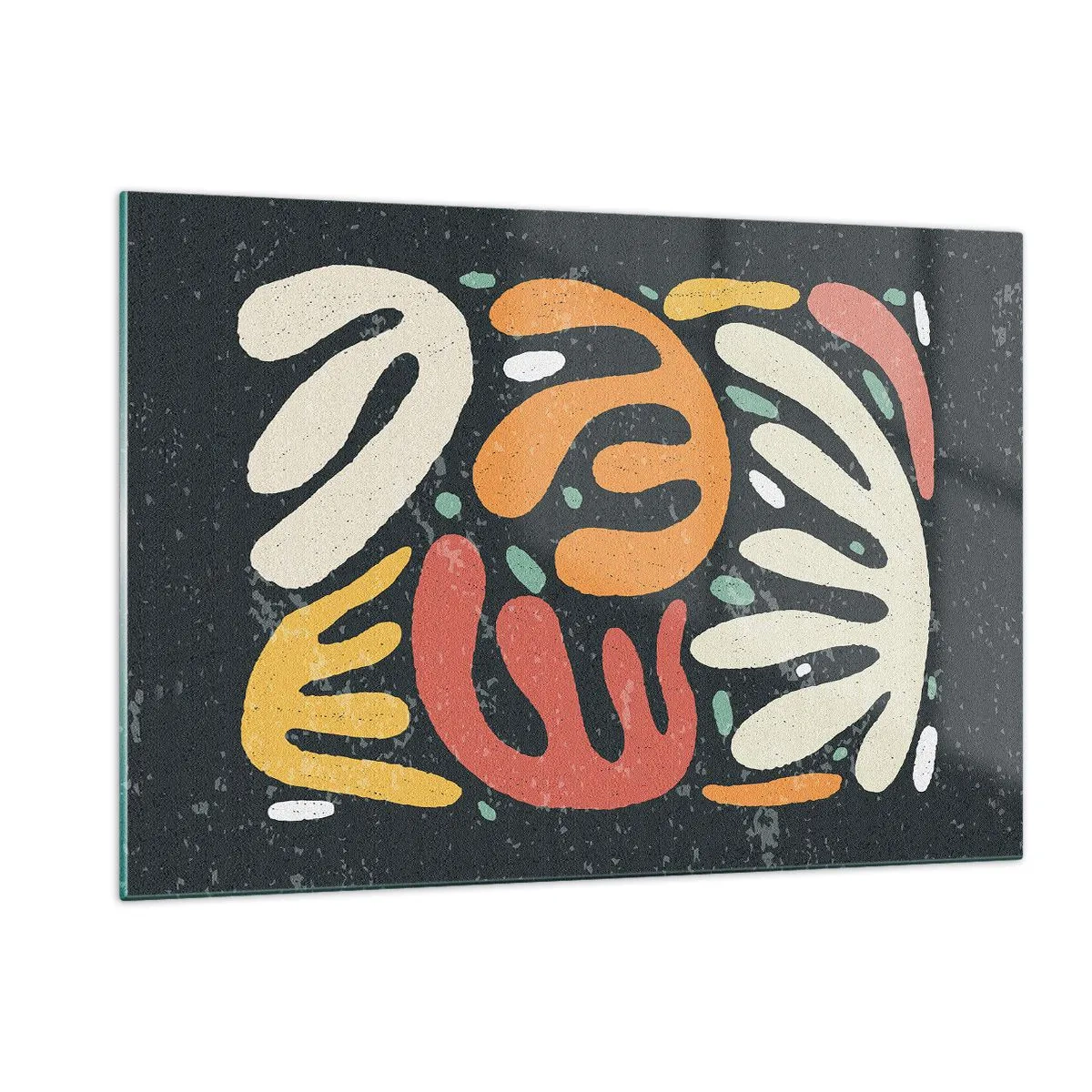 Üveg kép - Kompozíció - mindjárt elkaplak - 120x80 cm