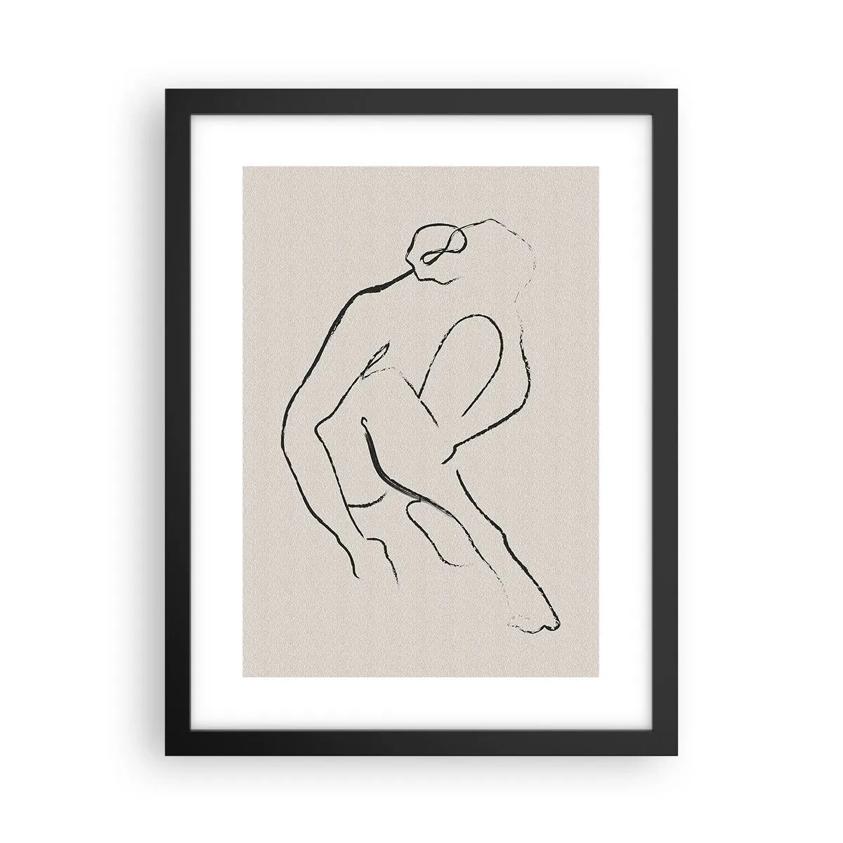 Poszter fehér keretben - Intim vázlat - 30x40 cm