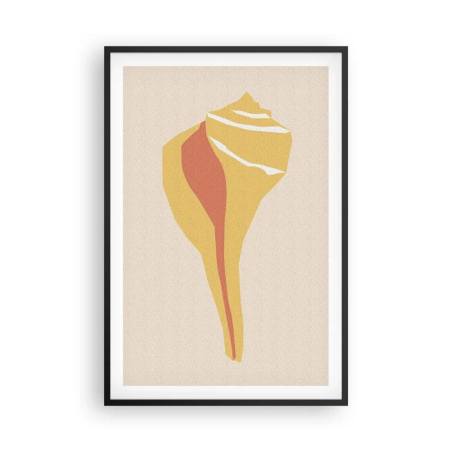 Poszter fehér keretben - Szerves absztrakció - növekedés - 61x91 cm