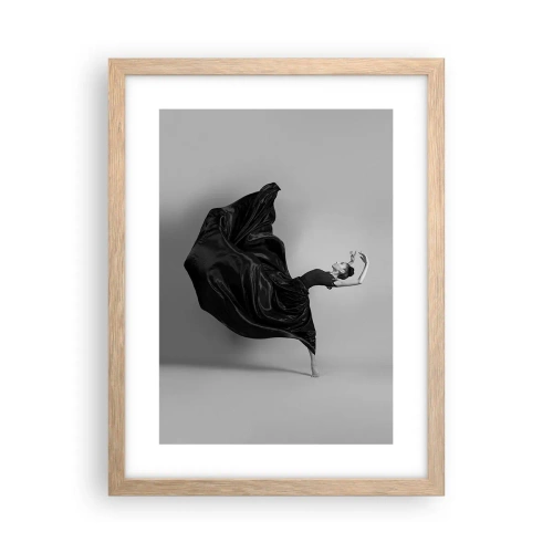 Poszter világos tölgy keretben - Szárnyas zene - 30x40 cm