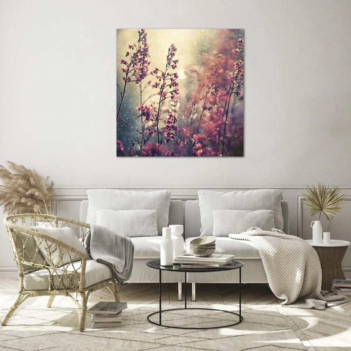 Üveg kép - Titkos kert - 60x60 cm
