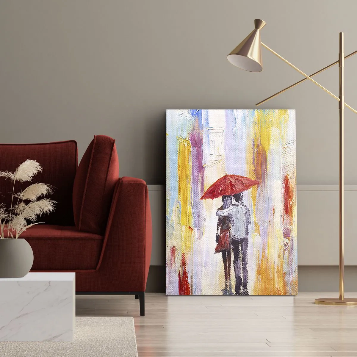 Vászonkép - Hadd essen az eső - 45x80 cm
