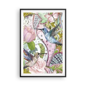 Poszter fehér keretben - Szőlőbe gabalyodva - 61x91 cm