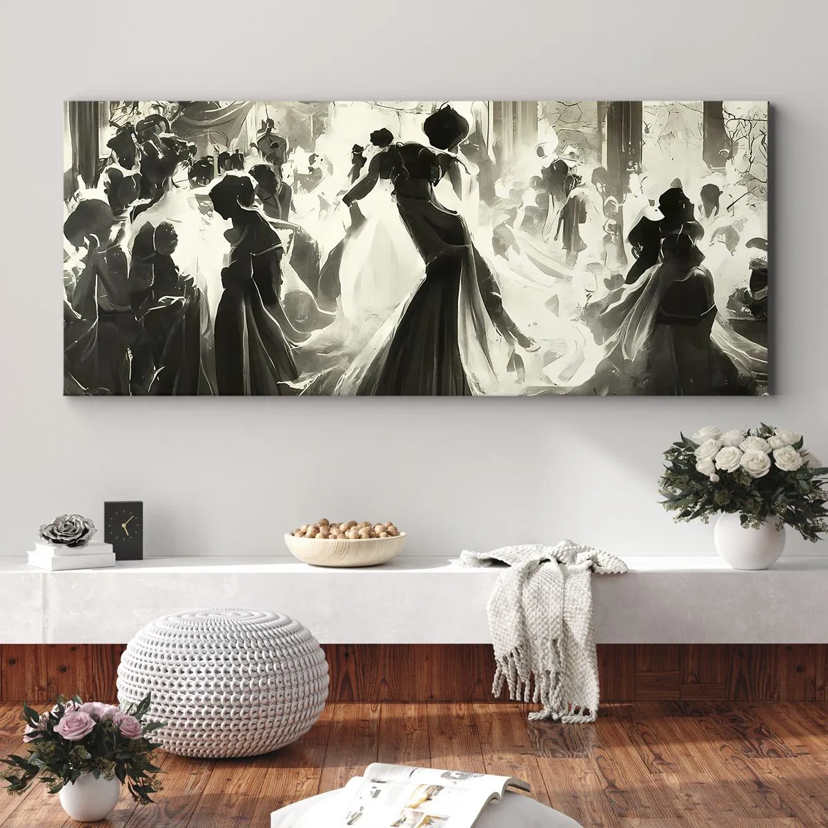 Vászonkép - Nagy álarcosbál - 140x50 cm