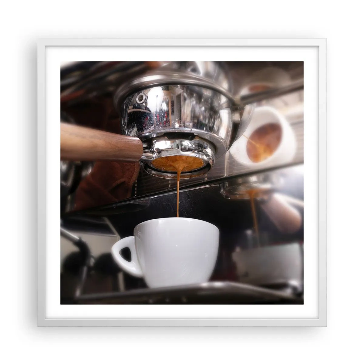 Poszter fekete keretben - A nap egy jó pillanata - 60x60 cm