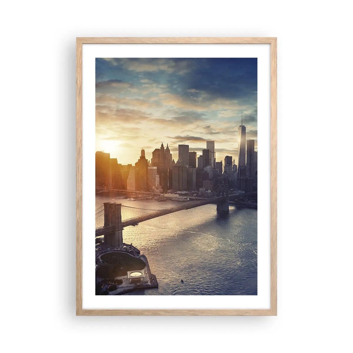 Poszter világos tölgy keretben - Nyugati kultúra emlékműve - 50x70 cm