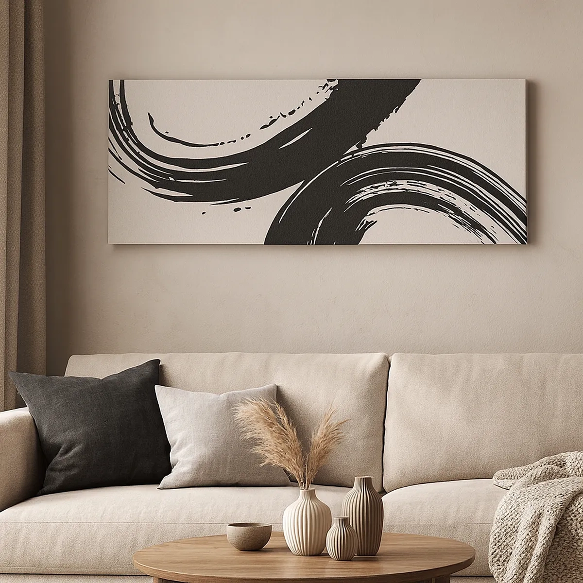 Vászonkép - Söprő és körkörös - 30x30 cm