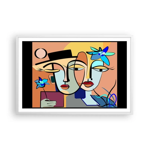 Poszter fekete keretben - Picasso randez vous - 91x61 cm