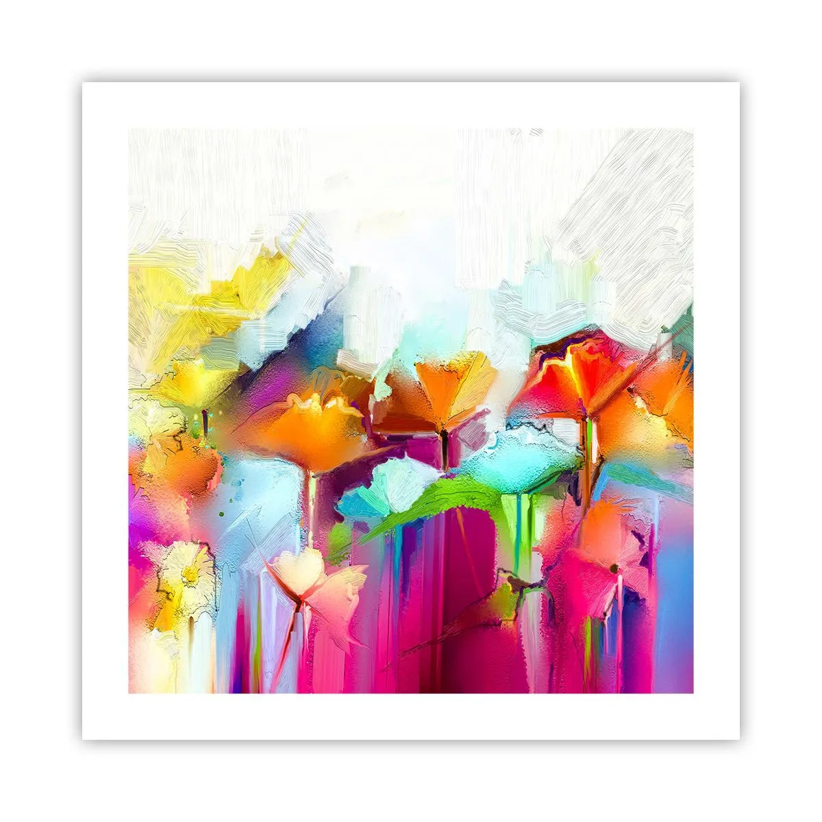 Poszter - Kivirágzott a szivárvány - 50x50 cm