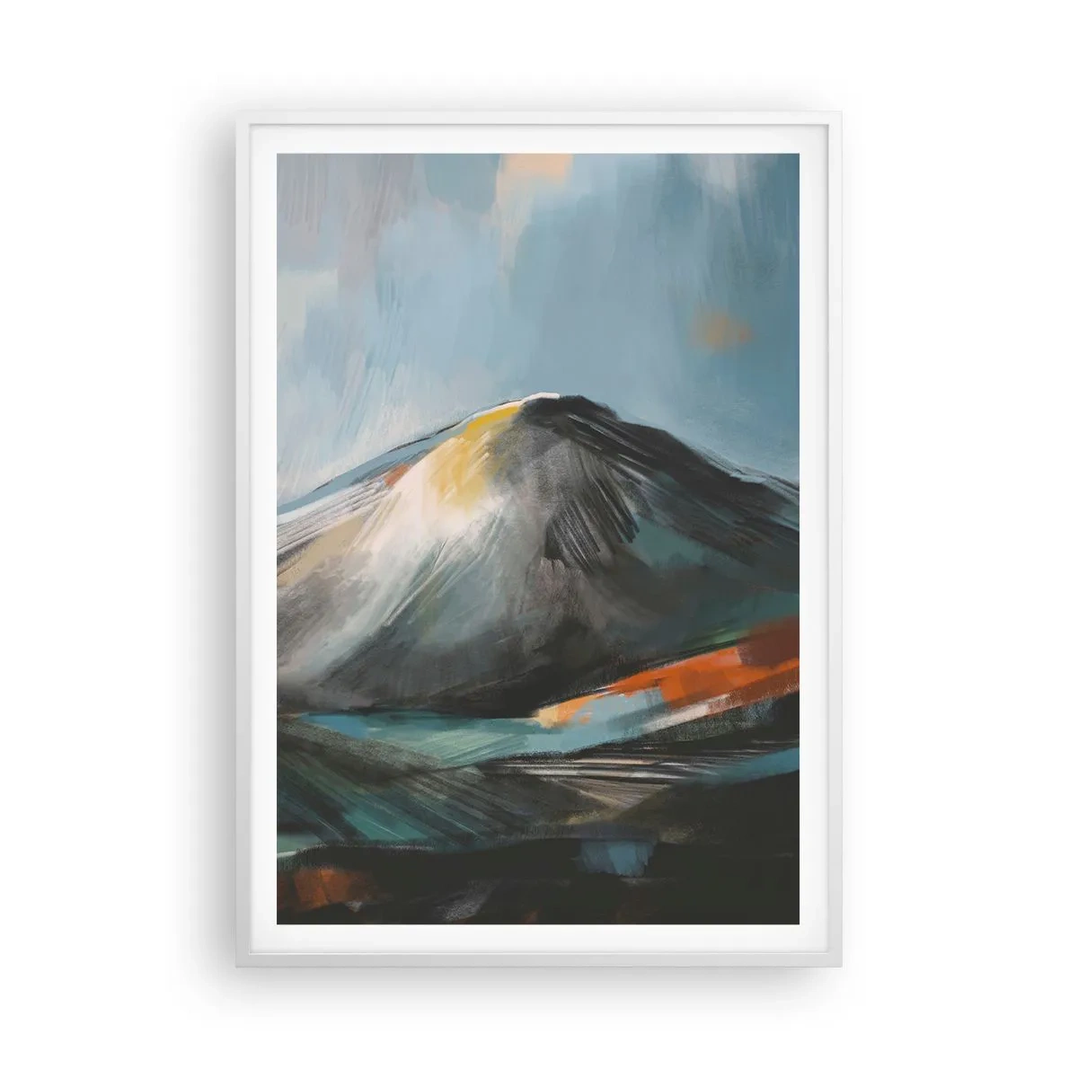 Poszter fekete keretben - Nyers és gyönyörű - 70x100 cm