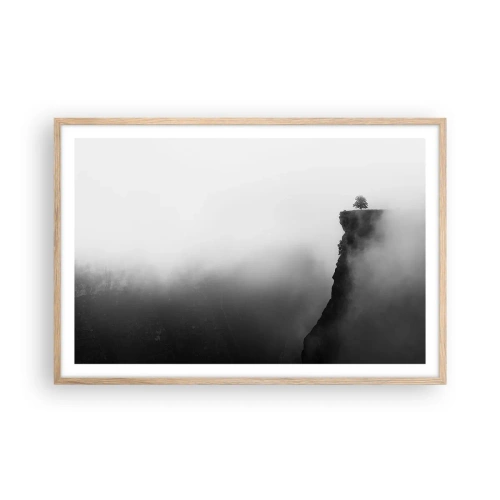 Poszter világos tölgy keretben - A világ peremén - 91x61 cm