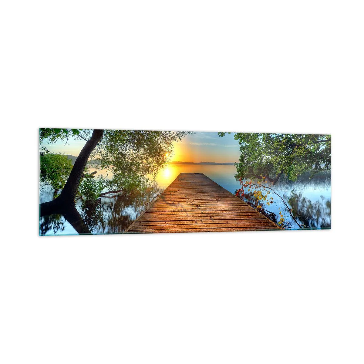 Üveg kép - Ne siess, ülj le - 160x50 cm