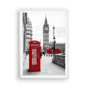 Poszter fekete keretben - London, kétségtelenül - 70x100 cm
