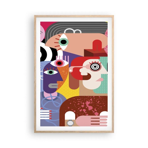 Poszter világos tölgy keretben - Picassó úrtól vagyunk - 61x91 cm