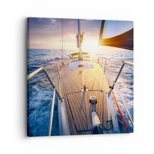 Vászonkép - Futás a hullámokon - 30x30 cm