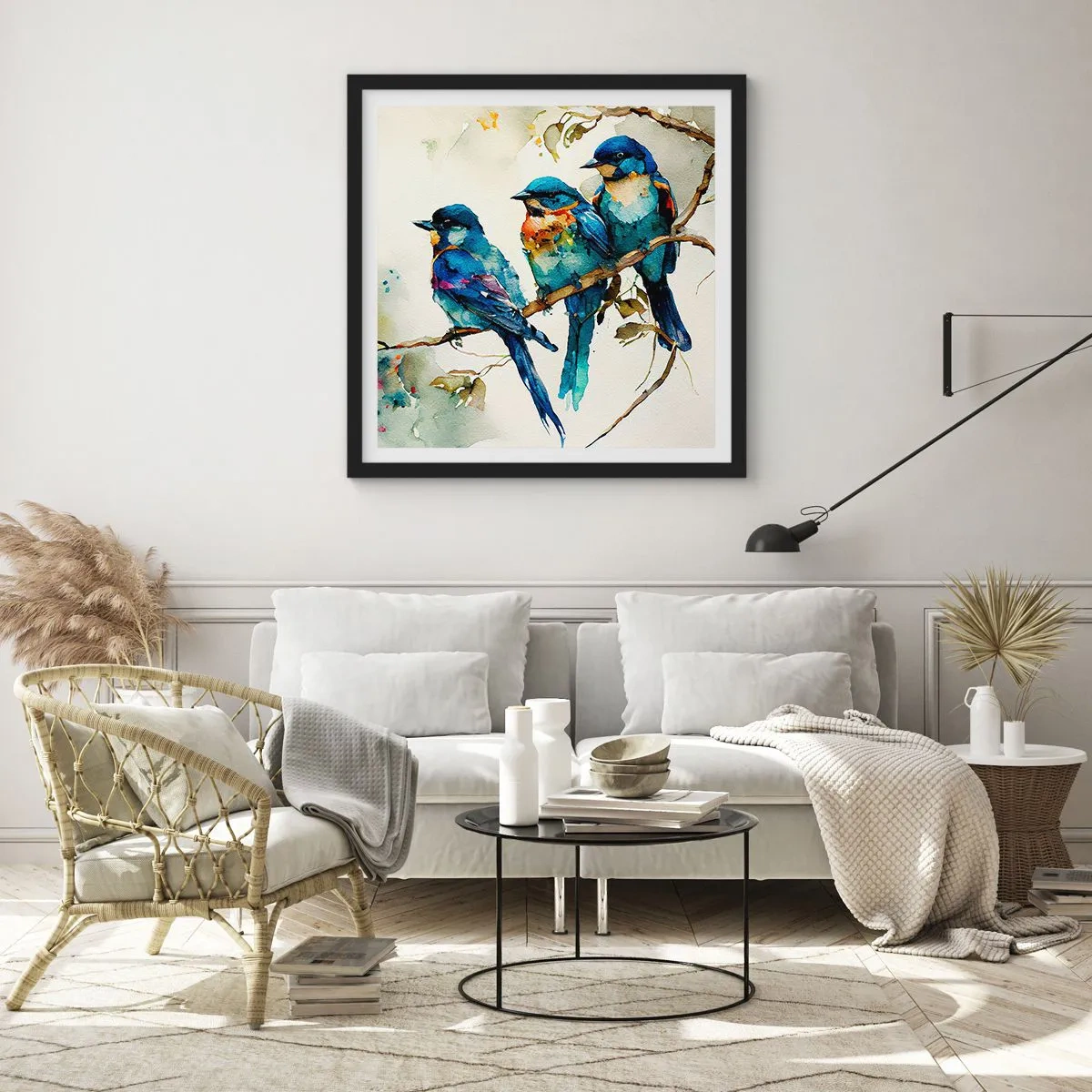 Poszter fehér keretben - Megsértődött? - 50x50 cm