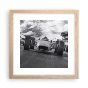 Poszter világos tölgy keretben - Van erő! - 30x30 cm