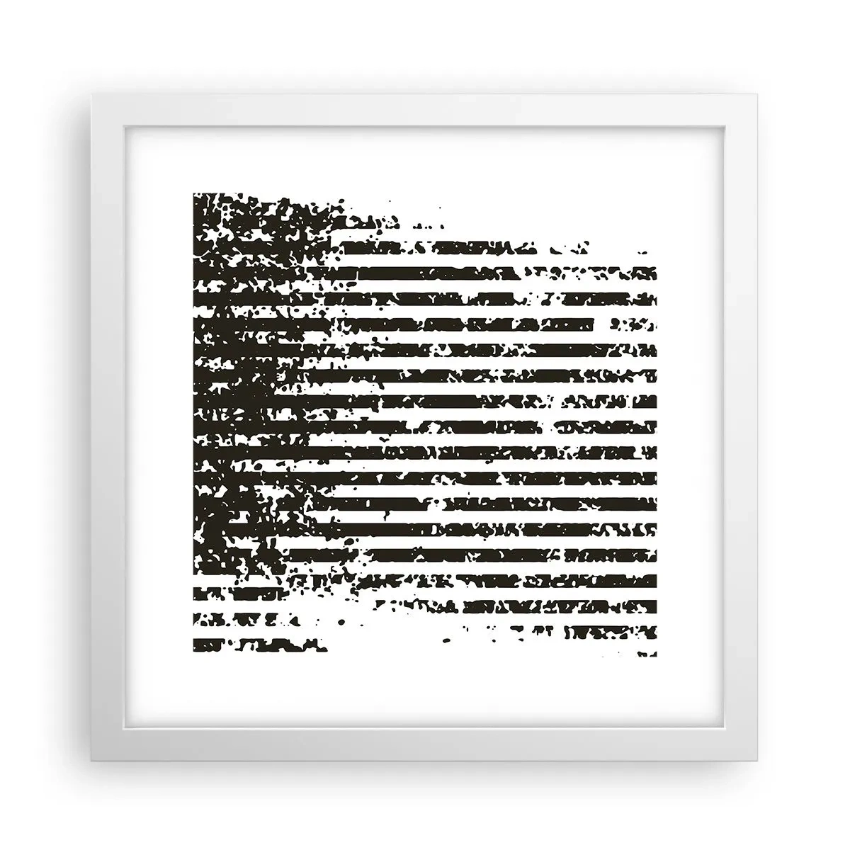 Poszter fekete keretben - Ritmus és zaj - 30x30 cm