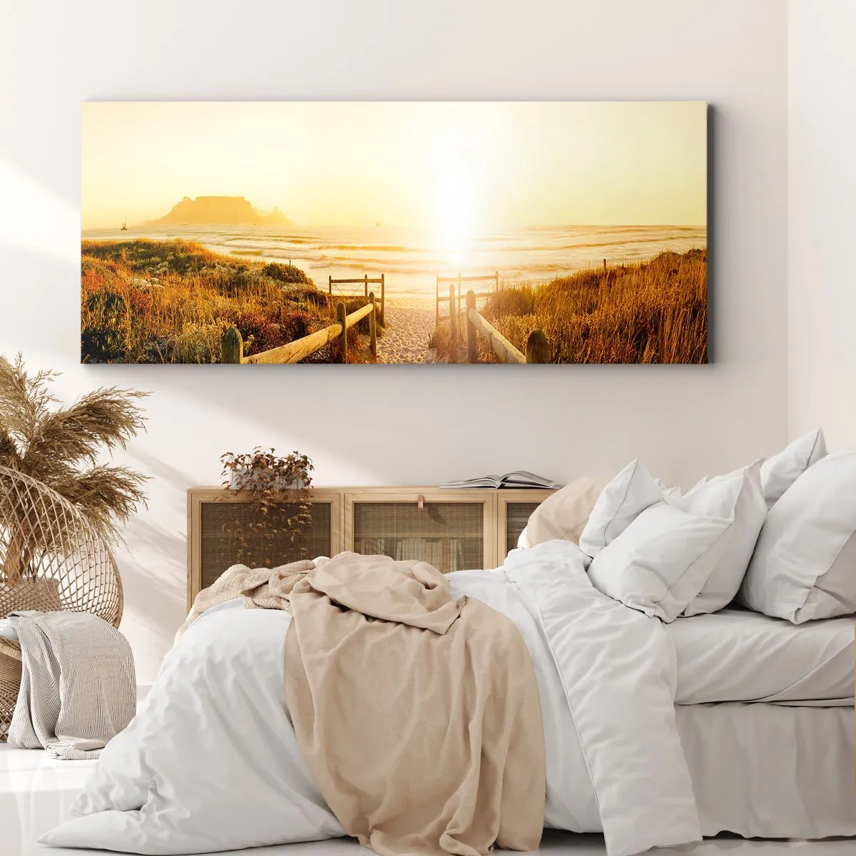 Vászonkép - A dűnén túl, a nap felé - 100x40 cm